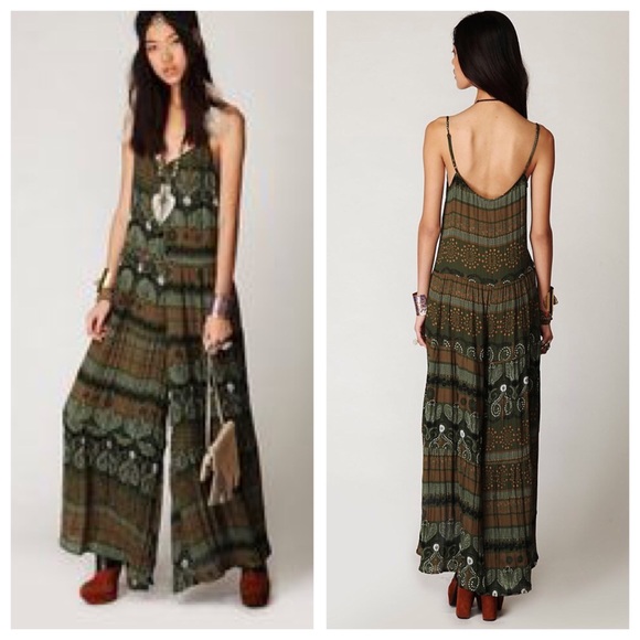 boho wide leg jumpsuit